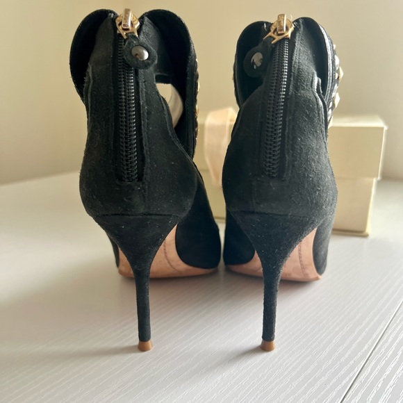 Sophia Webster Leandra Suede Ankle-Collar Pump, Black - size 36.5 - Picture 6 of 8